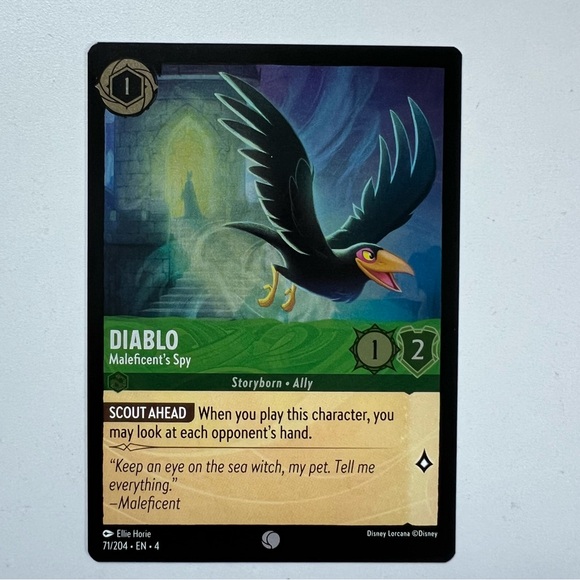 FOIL Diablo Lorcana TCG Disney Trading Card Game Collectible - Picture 1 of 5